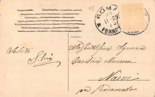RPPC 1905 Frau mit Make-Up und Schmuck trägt Spitzenschleier Postkarte