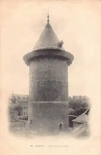 Frankreich Rouen Tour de Jeanne de Arc Turm Vintage Postkarte
