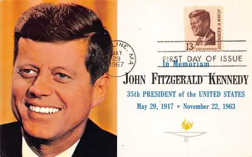 B040 Politiker Präsident John F Kennedy In Memoriam FDI Maxi Karte 1967 Postkarte
