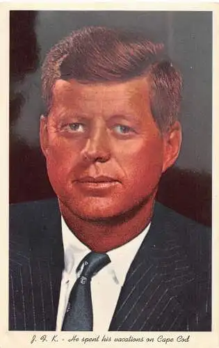 B041 US-Politiker John F. Kennedy verbrachte seine Ferien in Cape Cod Postkarte