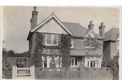 England 1910 Northampton Typical British House RPPC Vintage Postkarte