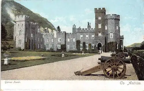 Irland Garron Tower Canons Co Antrim Vintage Postkarte