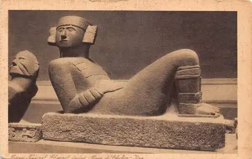 Mexiko Mexiko-Stadt Chac-Mool aus dem Inneren des Venus-Plattformmuseums Postkarte