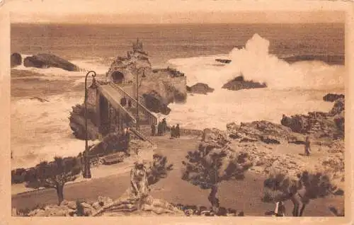 Frankreich 1911 Biarritz Esplanade de Vierge Vintage Postkarte
