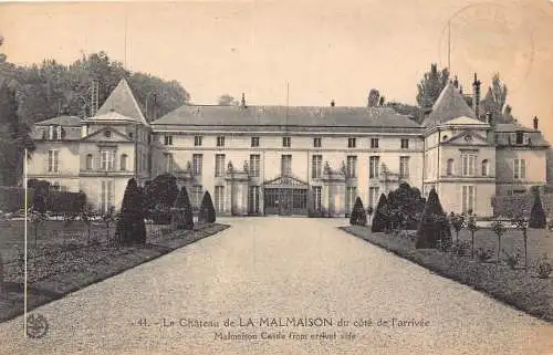 Frankreich Malmaison Schloss von Ankunftsseite Vintage Postkarte