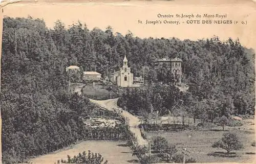 Frankreich Cote des Neiges Oratorium St Joseph Vintage Postkarte