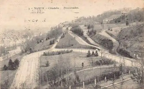 Frankreich 1924 Citadelle Promenades Vintage Postkarte