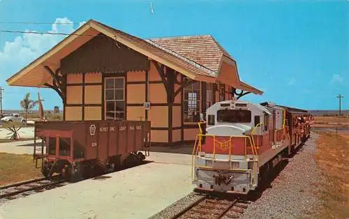 US Alabama & Historama Railway Co Trains Vintage Postkarte