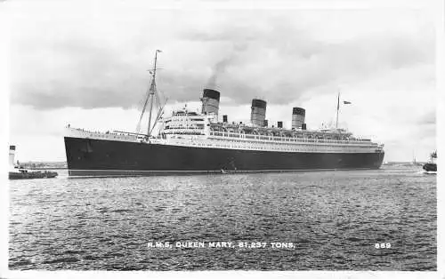 Dampfschiff 1960 HMS Mary Echtfoto Vintage Postkarte