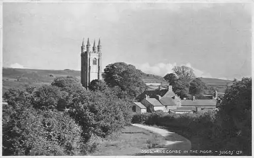 England Widecombe im Moor Vintage Postkarte