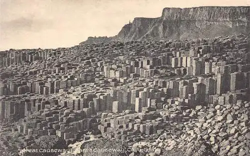 Irland Great Causeway Co Antrim Giant's Causeway Vintage Postkarte
