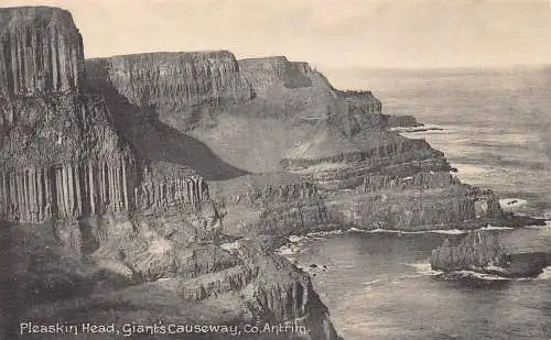 Irland Pleaskin Head Co Antrim Giant's Causeway Vintage Postkarte
