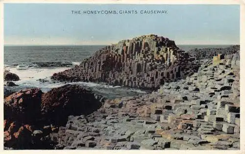 Irland 1954 The Honeycomb Giant's Causeway Vintage Postkarte