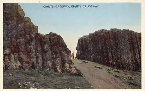 Ireland Giant's Causeway Vintage Postkarte