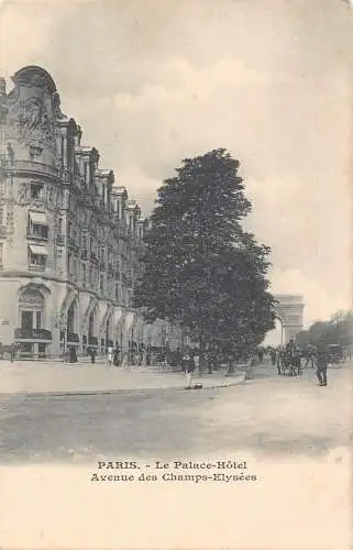 C096 Frankreich Paris Le palace Hotel Avenue des Champs Elysees Vintage Postkarte