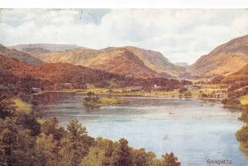 England 1931 Grasmere Lake Vintage Postkarte