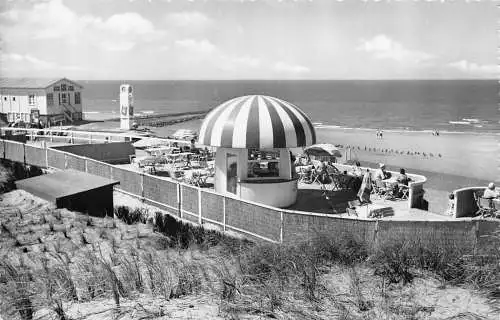 B049 Deutschland Nordseebad Norderney Nordbad Pilzkiosk RPPC Postkarte
