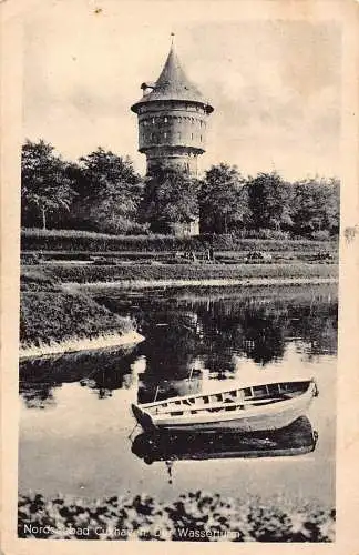 B049 Deutschland Nordseebad Cuxhaven Der Wasserturm Turmboot Postkarte