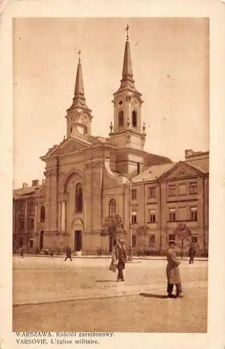 B051 Polen 1929 Warszawa Warschau Militärkirche Vintage Postkarte