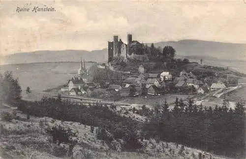 A106 Deutschland 1914 Ruine Hanstein Ruine Zitadelle Vintage Postkarte