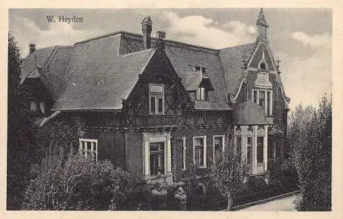 L204 Deutschland W Heyden Haus Bäume Vintage Postkarte