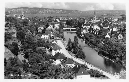 L202 Deutschland Rottenburg a N Brücke RPPC Vintage Postkarte