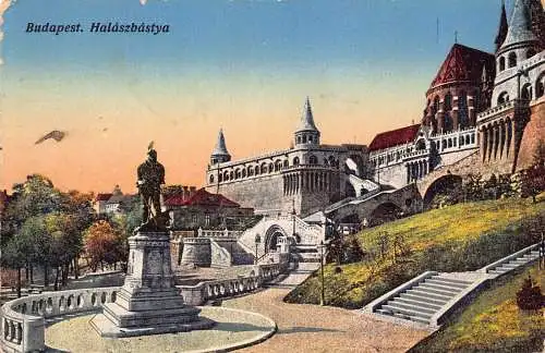 B053 Ungarn Budapest Halaszbastya Fischerbastei 1917 1. Weltkrieg Feldpostkarte