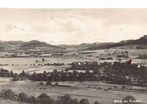 L201 Deutschland Blick ins Eyachtal Vintage Postkarte