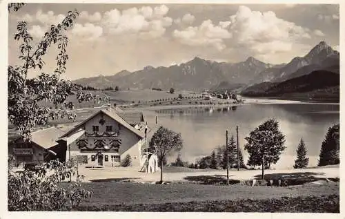 L201 Deutschland Der Weissensee bei Pfronten bayr Allgäu mit Saeuling Postkarte