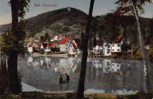 L202 Deutschland 1919 Bad Liebenzeller See Vintage Postkarte