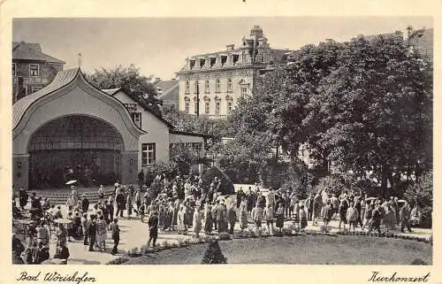 L201 Deutschland 1936 Bad Wörishofen Kurkonzert Gartenkonzert Vintage Postkarte