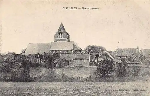 Frankreich Merris Gesamtansicht Vintage Postkarte