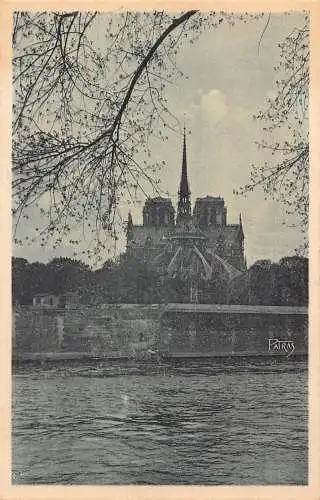 C097 Frankreich Paris Notre Dame von St Louis Island Postkarte