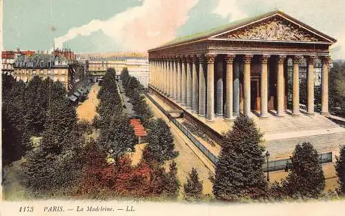 Frankreich Paris La Madeleine Vintage Postkarte