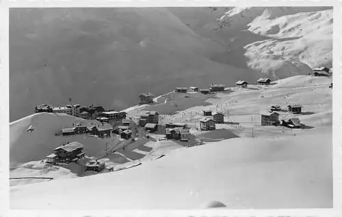 L072 Schweiz Arosa: Am Fusse der Skifelder, Schnee Vintage Postkarte