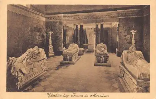 L185 Deutschland Charlottenburg Mausoleum Innengräber Vintage Postkarte