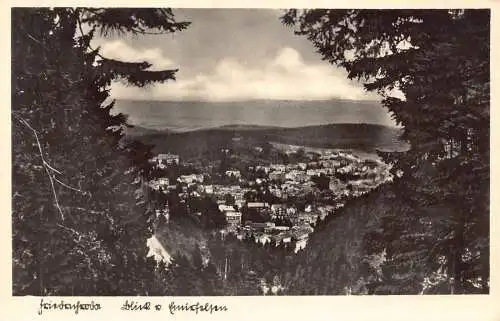 L200 Deutschland Friedrichroda Panoramablick Vintage Postkarte