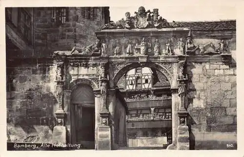 L199 Deutschland 1933 Bamberg Alte Hofhaltung alte Postkarte