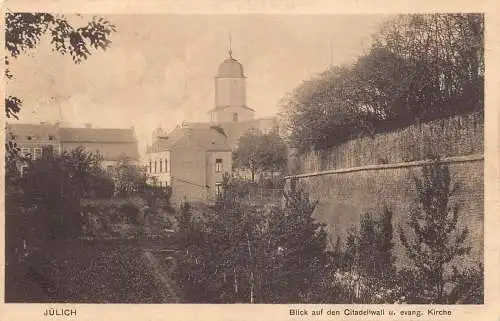 L080 Deutschland Jülich 1915 Kirche und Mauer 1. Weltkrieg Feldpostkarte