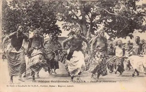Senegal Dakar Fetisch Tanz Ethno Vintage Postkarte