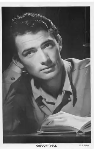 Schauspieler Filmstar Gregory Peck Picturegoer Serie RPPC Postkarte