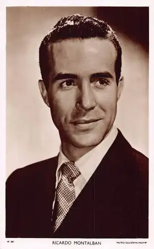 Schauspieler Filmstar Ricardo Montalban Picturegoer Serie RPPC Postkarte