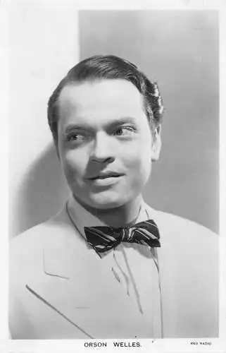 Schauspieler Filmstar Orson Welles Picturegoer Serie RPPC Postkarte