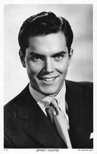 Schauspieler Filmstar Jeffrey Hunter Picturegoer Serie RPPC Postkarte