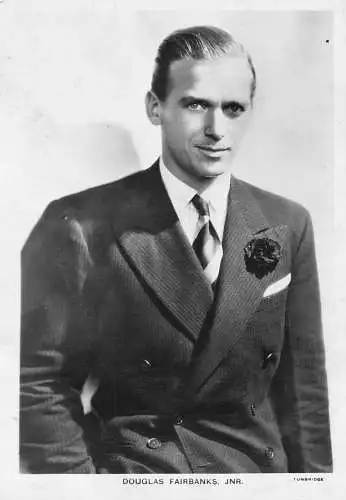 Schauspieler Filmstar Douglas Fairbanks JR Picturegoer Serie RPPC Postkarte