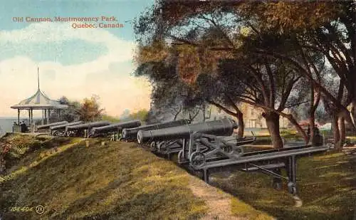 Kanada Quebec City Old Canon Montmorency Park Vintage Postkarte