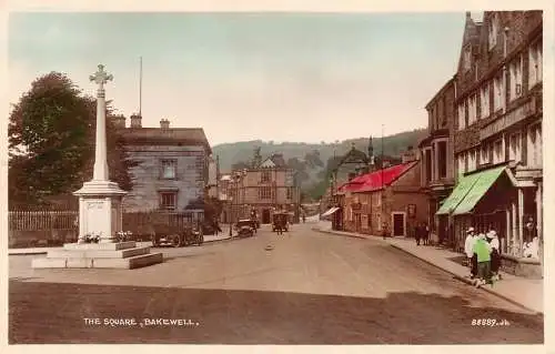 B055 England The Square Bakewell RPPC Vintage Postkarte