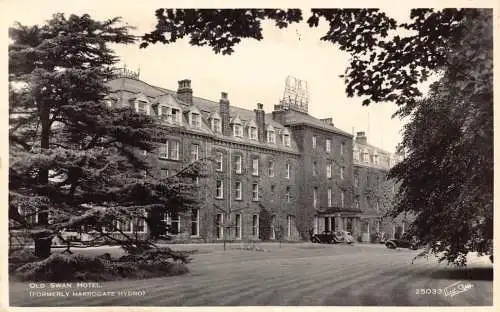 B056 England Old Swan Hotel RPPC Vintage Postkarte