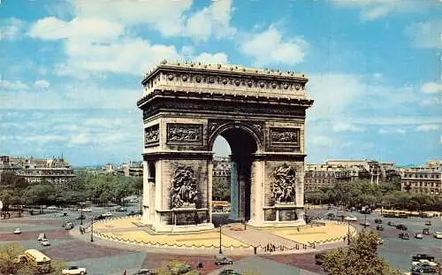 Frankreich Paris L'Arc de Triomphe de l'Etoile Triumphbogen Vintage Postkarte