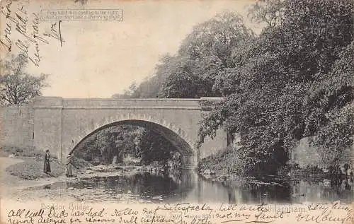 B056 Irland 1905 Rathfarnham Dublin Doddor Bridge Vintage Postkarte